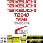 Takeuchi TB240 Decal Kit