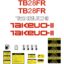 Takeuchi TB28FR Decal Kit