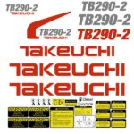 Takeuchi TB290-2 Decal Kit