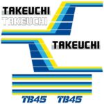 Takeuchi TB45 Decal Kit