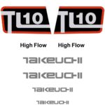 Takeuchi TL10 Decal Kit