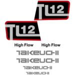 Takeuchi TL12 Decal Kit