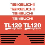 Takeuchi TL120 Decal Kit