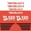 Takeuchi TL120 Decal Kit