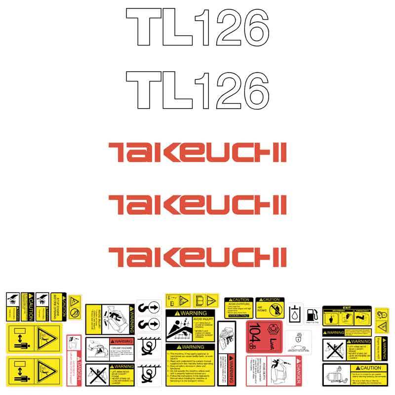Takeuchi TL126 Decal Kit