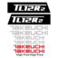Takeuchi TL12R2 Decal Kit