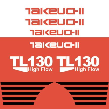 Takeuchi TL130 Decal Kit