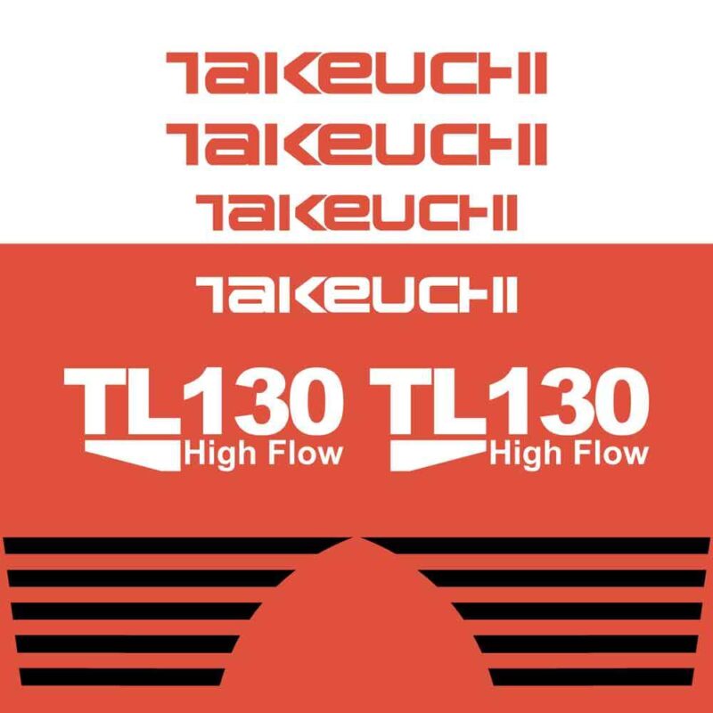 Takeuchi TL130 Decal Kit