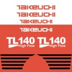 Takeuchi TL140 Decal Kit
