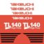 Takeuchi TL140 Decal Kit