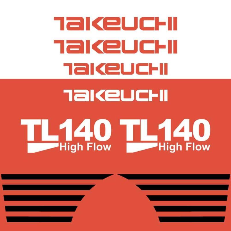 Takeuchi TL140 Decal Kit
