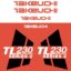 Takeuchi TL230 Series 2 Decal Kit