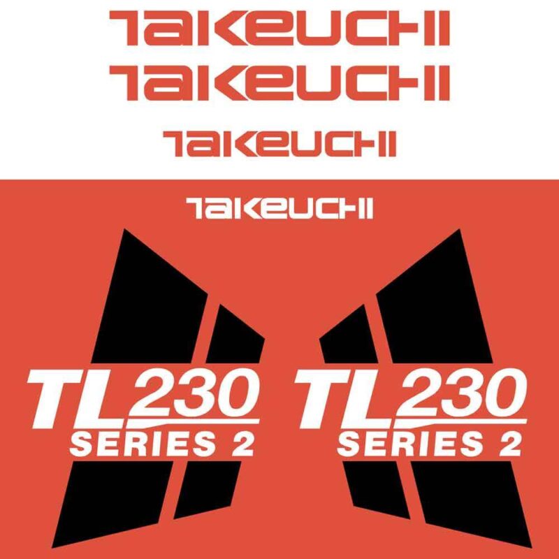 Takeuchi TL230 Series 2 Decal Kit