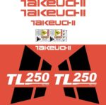 Takeuchi TL250 Decal Kit