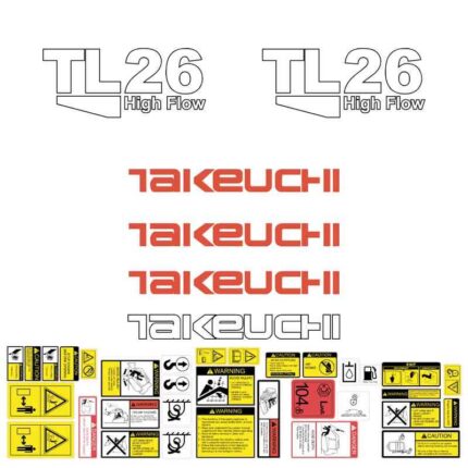 Takeuchi TL26 Decal Kit