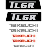 Takeuchi TL6R Decal Kit