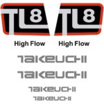 Takeuchi TL8 Decal Kit