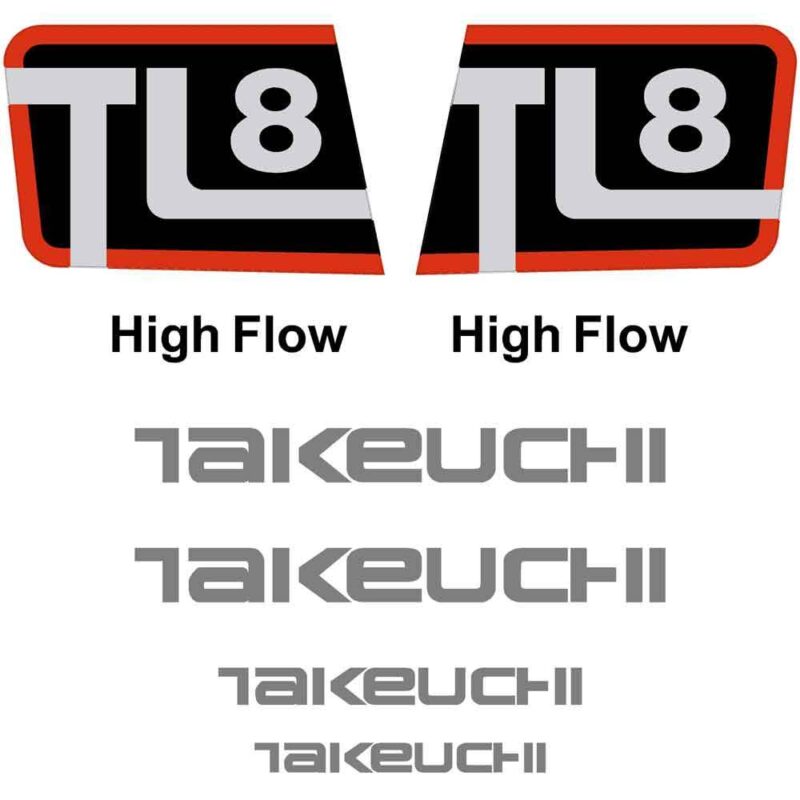 Takeuchi TL8 Decal Kit