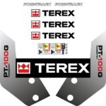 Terex PT100G Forestry Decal Kit