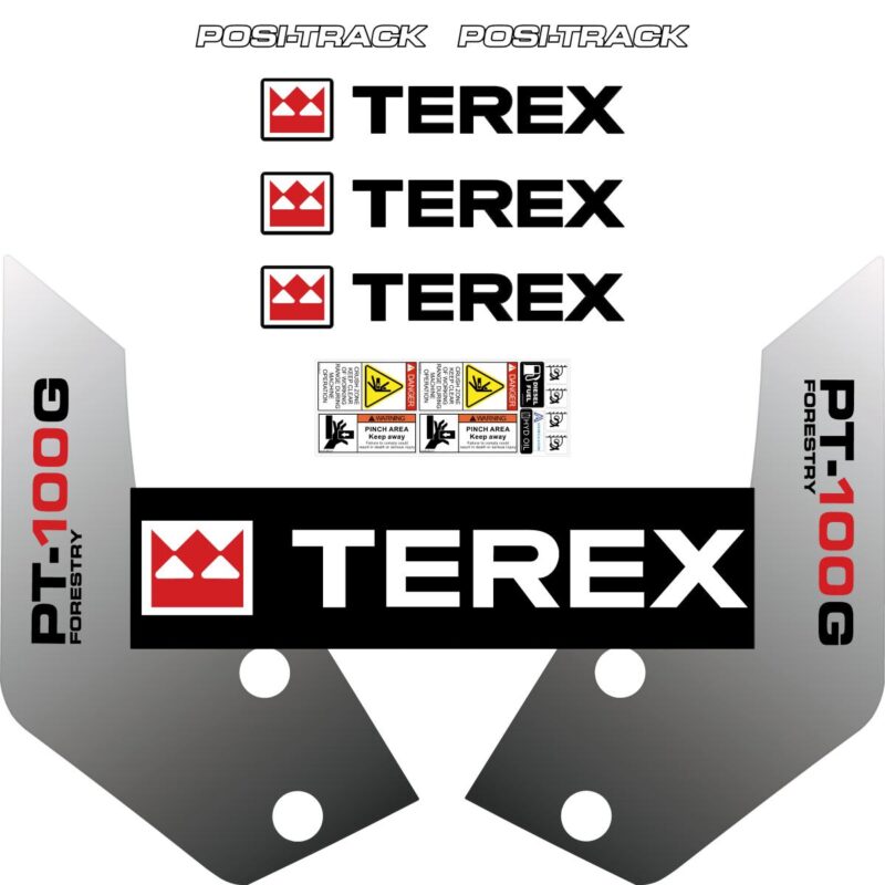 Terex PT100G Forestry Decal Kit