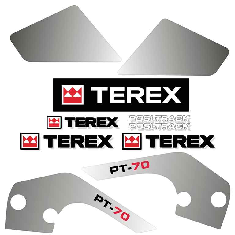 Terex PT70 Decal Kit Terex PT70 Decal Kit