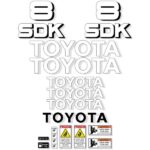 Toyota Huski 3SDK8 Decal Kit