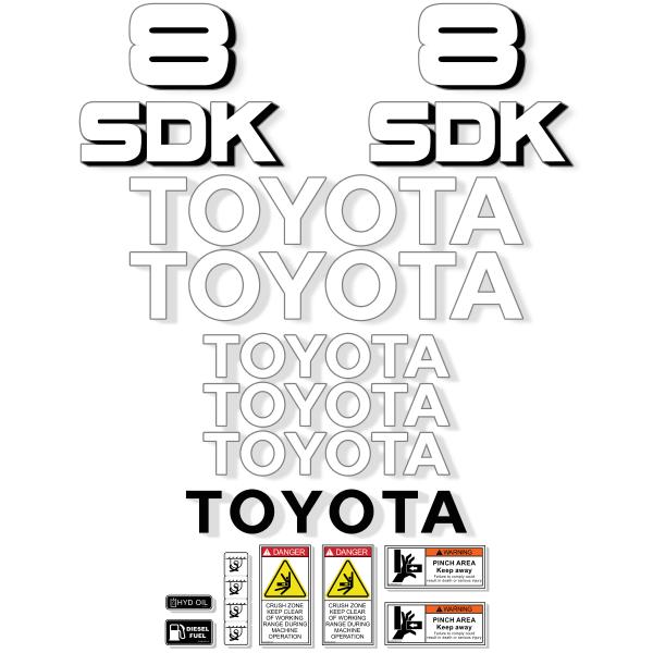 Toyota Huski 3SDK8 Decal Kit Toyota Huski 3SDK8 Decal Kit