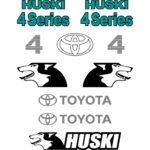 Toyota Huski 4SDK4 Decal Kit