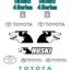 Toyota Huski 4SDK8 Decal Kit