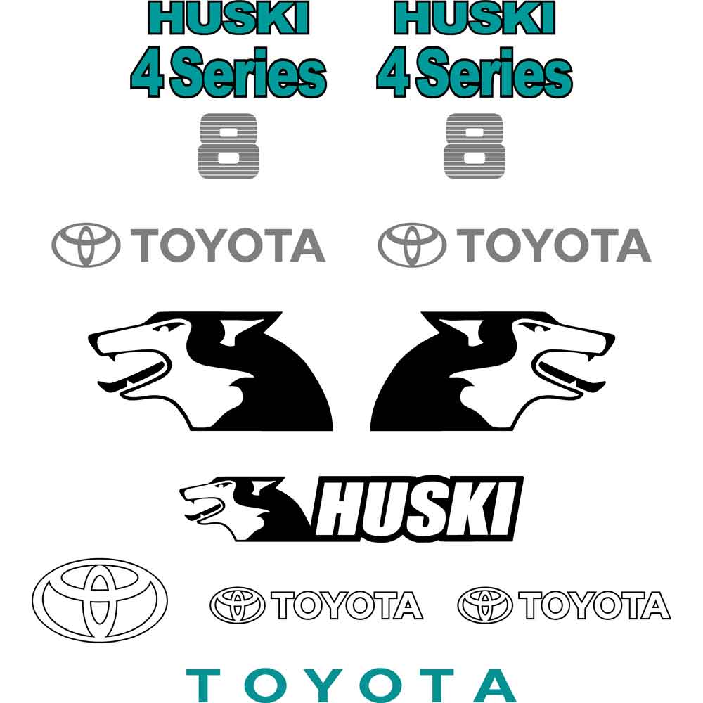 Toyota Huski 4SDK8 Decal Kit Toyota Huski 4SDK8 Decal Kit