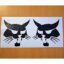Two Bobcat Face Decals Stickers
