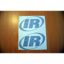 Two Ingersoll Rand IR Decals Stickers
