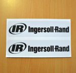 Two Ingersoll Rand IR Printed Decals Stickers
