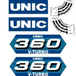Unic 360V Turbo Decal Kit