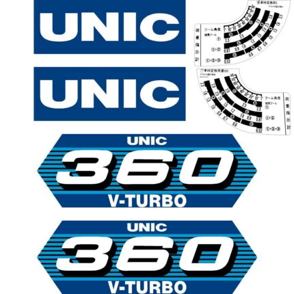 Unic 360V Turbo Decal Kit