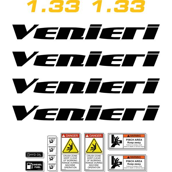 Venieri VF 1.33 Decals Venieri VF 1.33 Decals