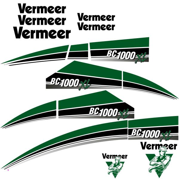 Vermeer BC1000 XL Decals Vermeer BC1000 XL Decals