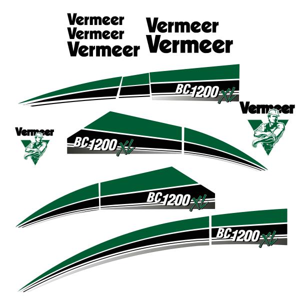 Vermeer BC1200XL Decals Vermeer BC1200XL Decals
