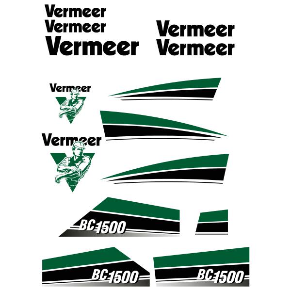 Vermeer BC1500 Decals Vermeer BC1500 Decals