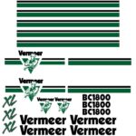 Vermeer BC1800 XL Old Style Decals