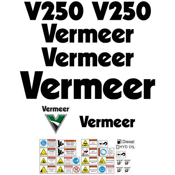 Vermeer V250 Decals - Vacuum Excavator Vermeer V250 Decals - Vacuum Excavator
