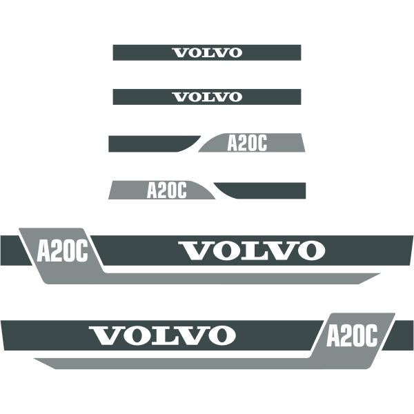 Volvo A20C Decal Kit Volvo A20C Decal Kit