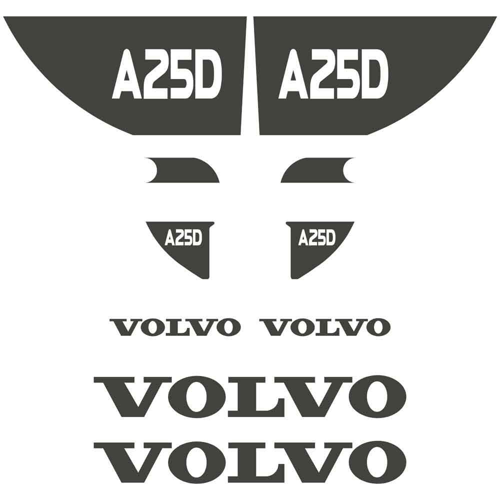 Volvo A25D Decal Kit Volvo A25D Decal Kit