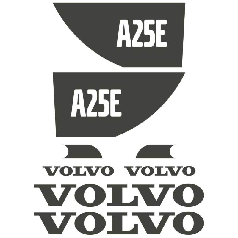 Volvo A25E Decal Kit