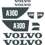 Volvo A30D Decal Kit