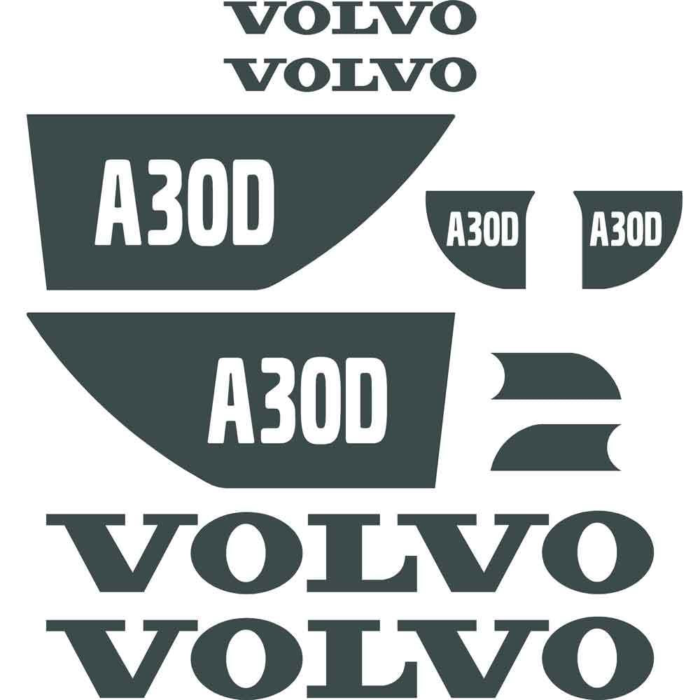 Volvo A30D Decal Kit Volvo A30D Decal Kit