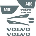 Volvo A40E Decal Kit