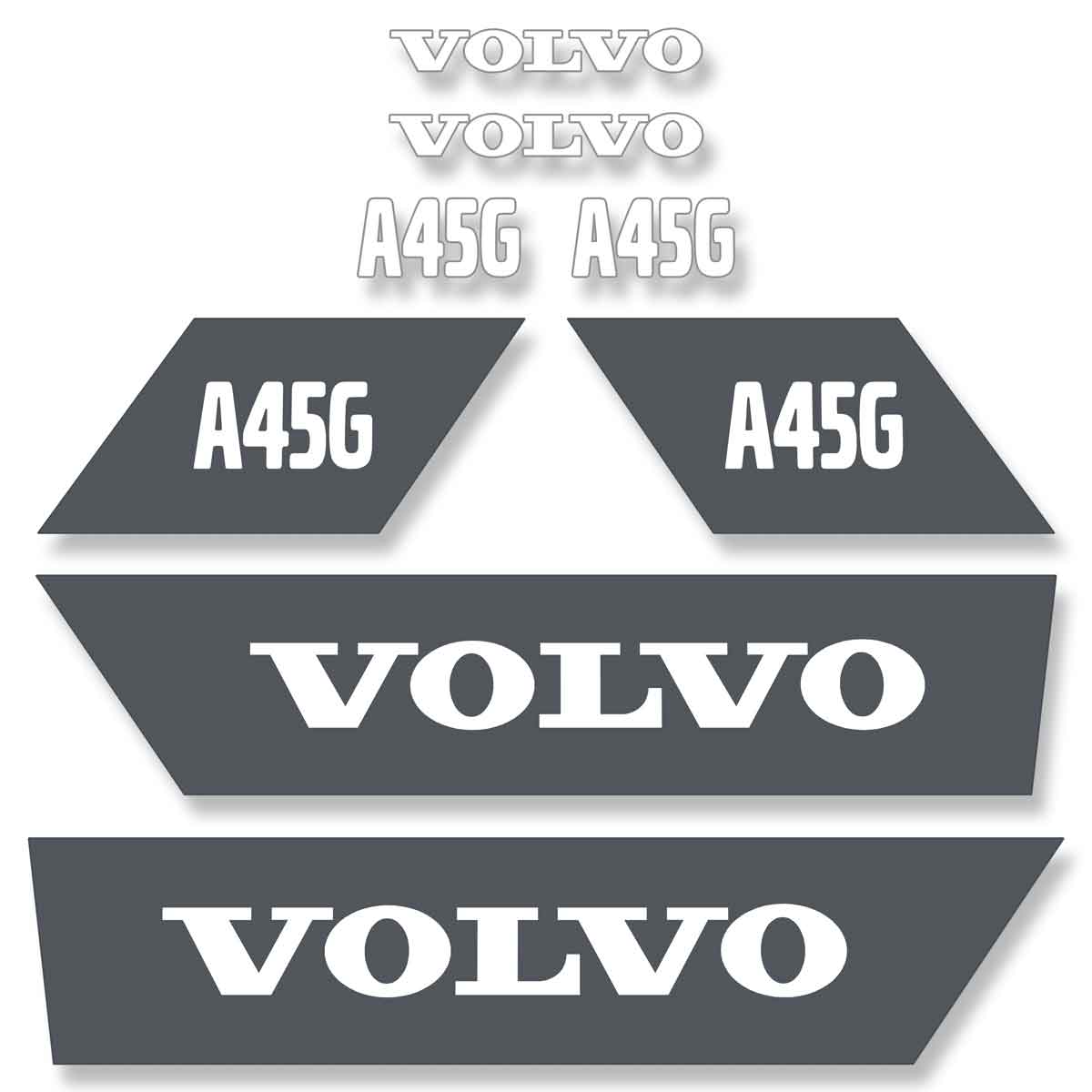 Volvo A45G Decal Kit Volvo A45G Decal Kit