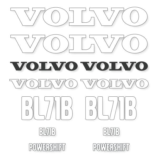 Volvo BL71B Decal Kit Volvo BL71B Decal Kit