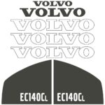 Volvo EC140CL Decal Kit
